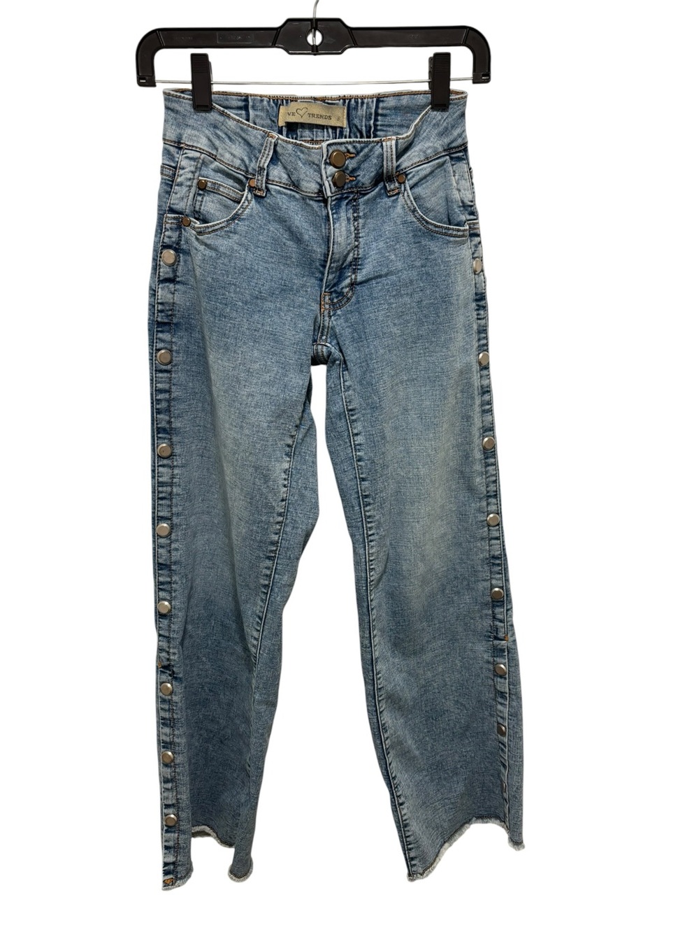 Love Trends Size 3 Side nButton Acid Wash Jeans